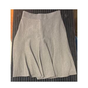 Rafaella Women’s Fit & Flare Skirt Size 10 Gray Lined Stretch 27”
